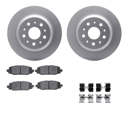 Dynamic Friction Co 4512-42093, Geospec Rotors with 5000 Advanced Brake Pads includes Hardware, Silver 4512-42093
